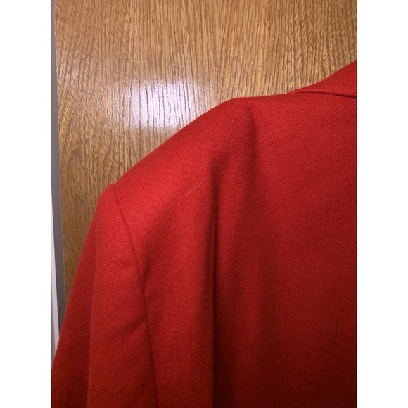 Vintage Sag Harbor Pure Wool Red One Button Single Breasted Blazer Size 20 Plus - Picture 8 of 9
